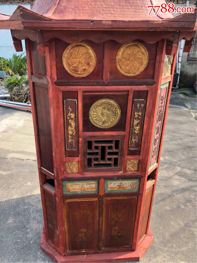 民俗八角大花轿八抬大轿_价格3380.