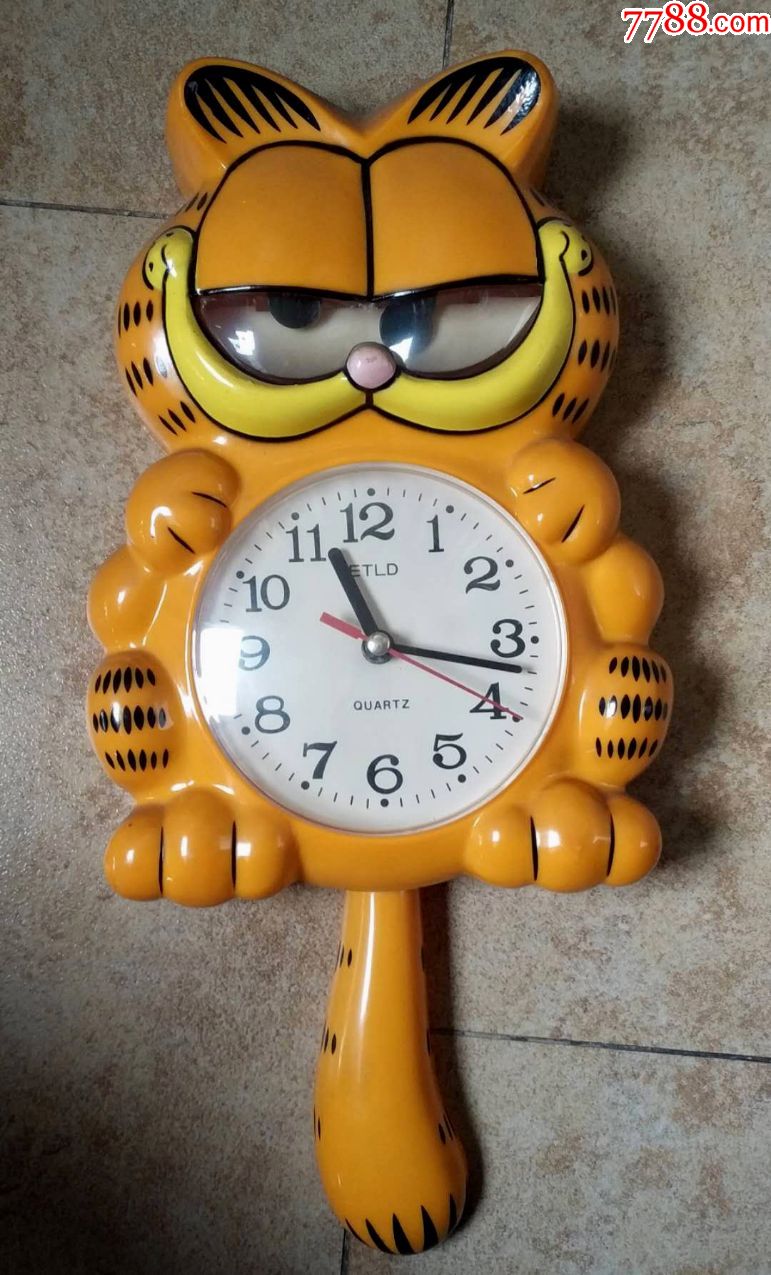 漂亮的猫猫挂钟,文革猫猫石英钟