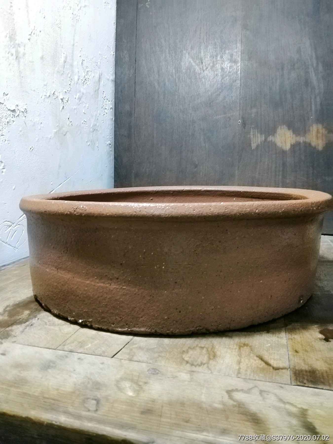 老旧紫砂盆大圆盆,鱼盆水盆花盆
