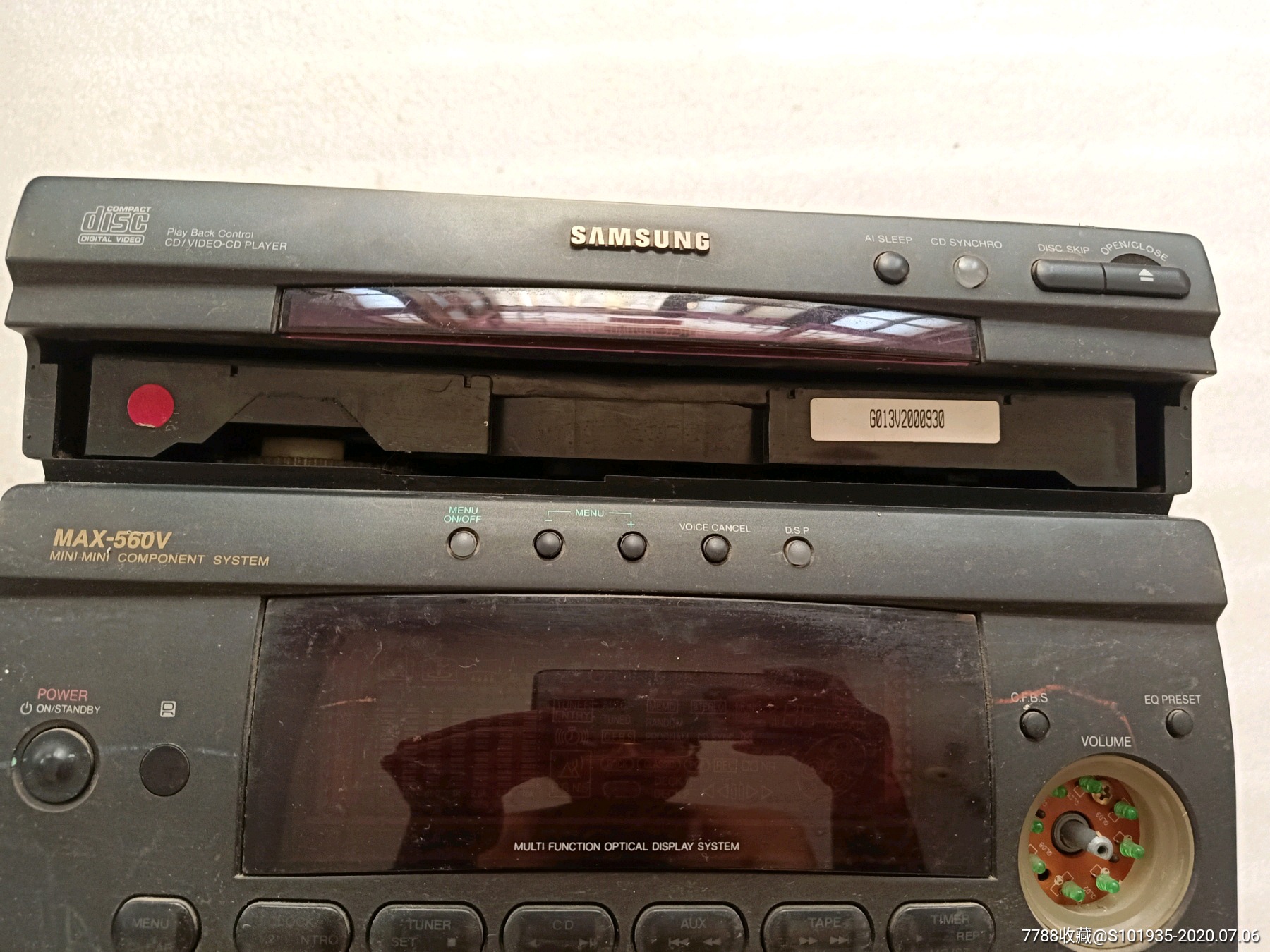 三星max-560v三碟双卡am/fm组合音响(包邮)