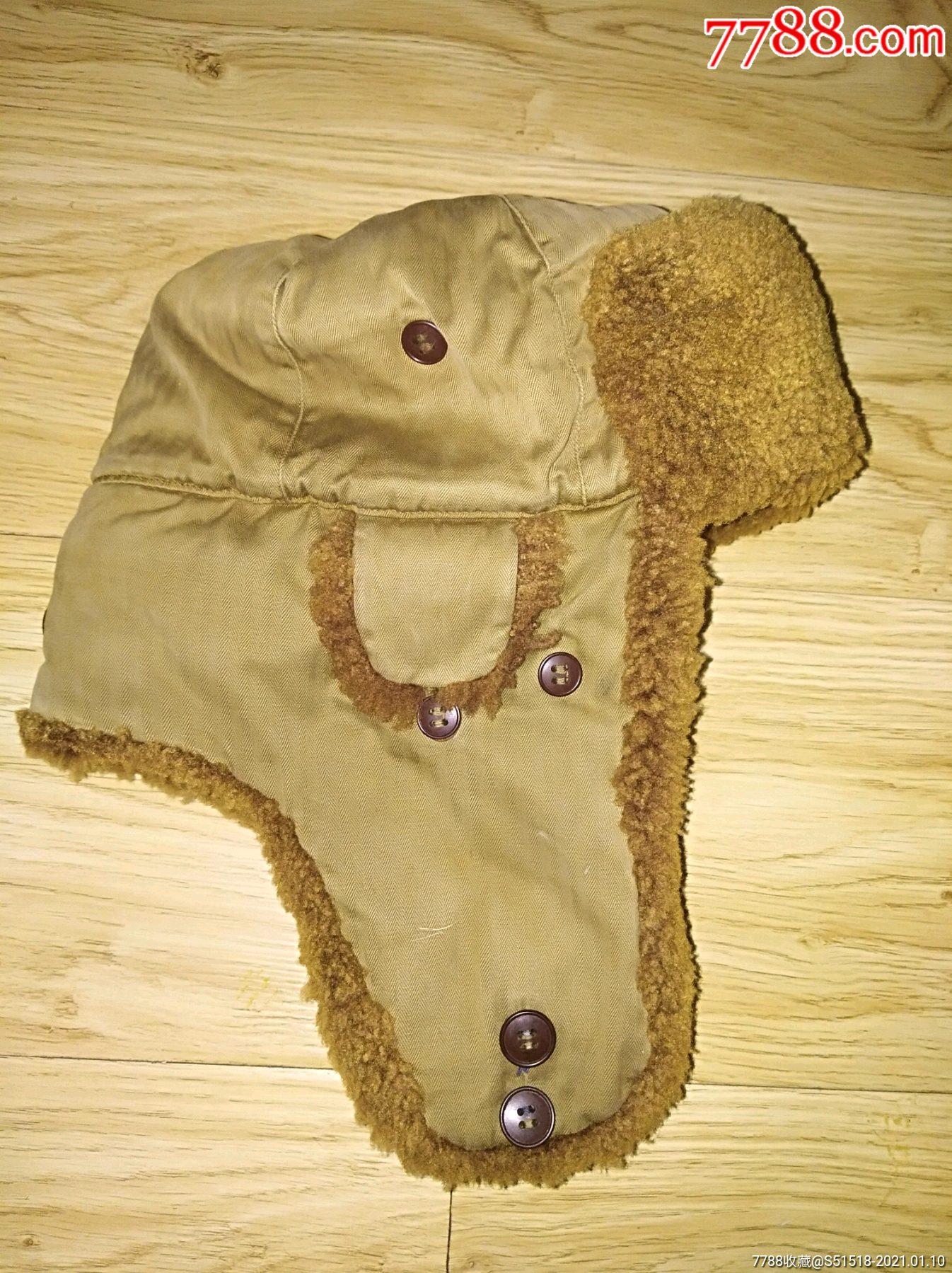 一顶极其难得的55式校尉军官棉军帽