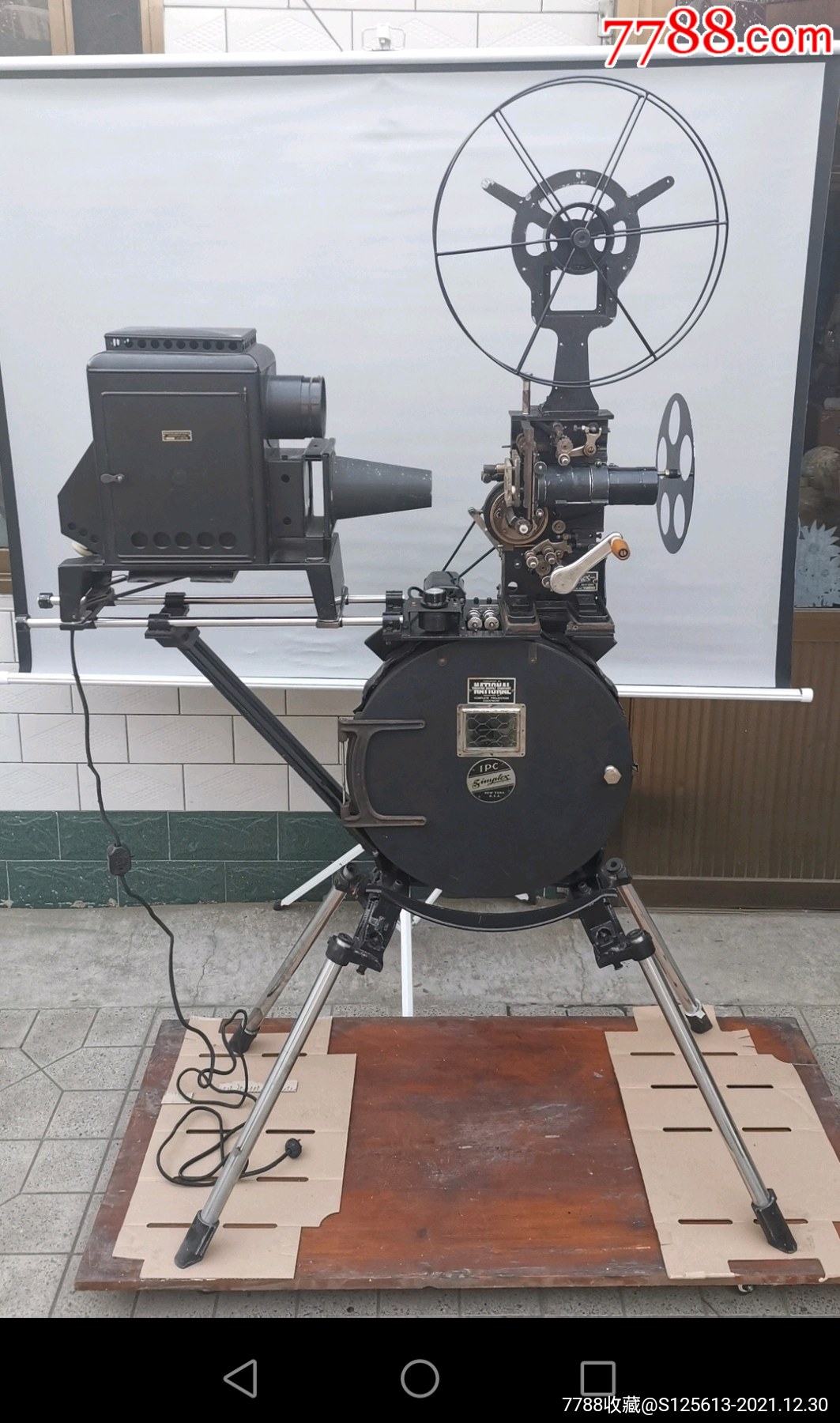 古董美国产35毫米simplex电影放映机